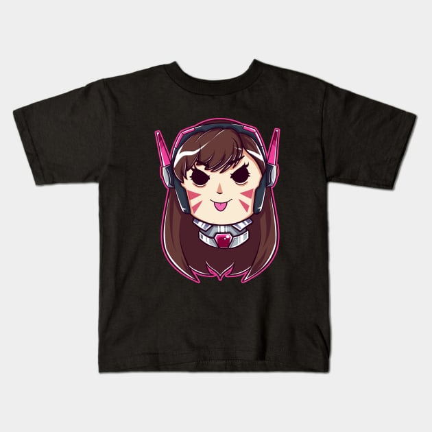 Nerf This - D.Va Kids T-Shirt by StaySaltee